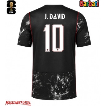 Canada Jonathan David #10 Tricou Fotbal Replică Mondial 2026 Barbati Deplasare